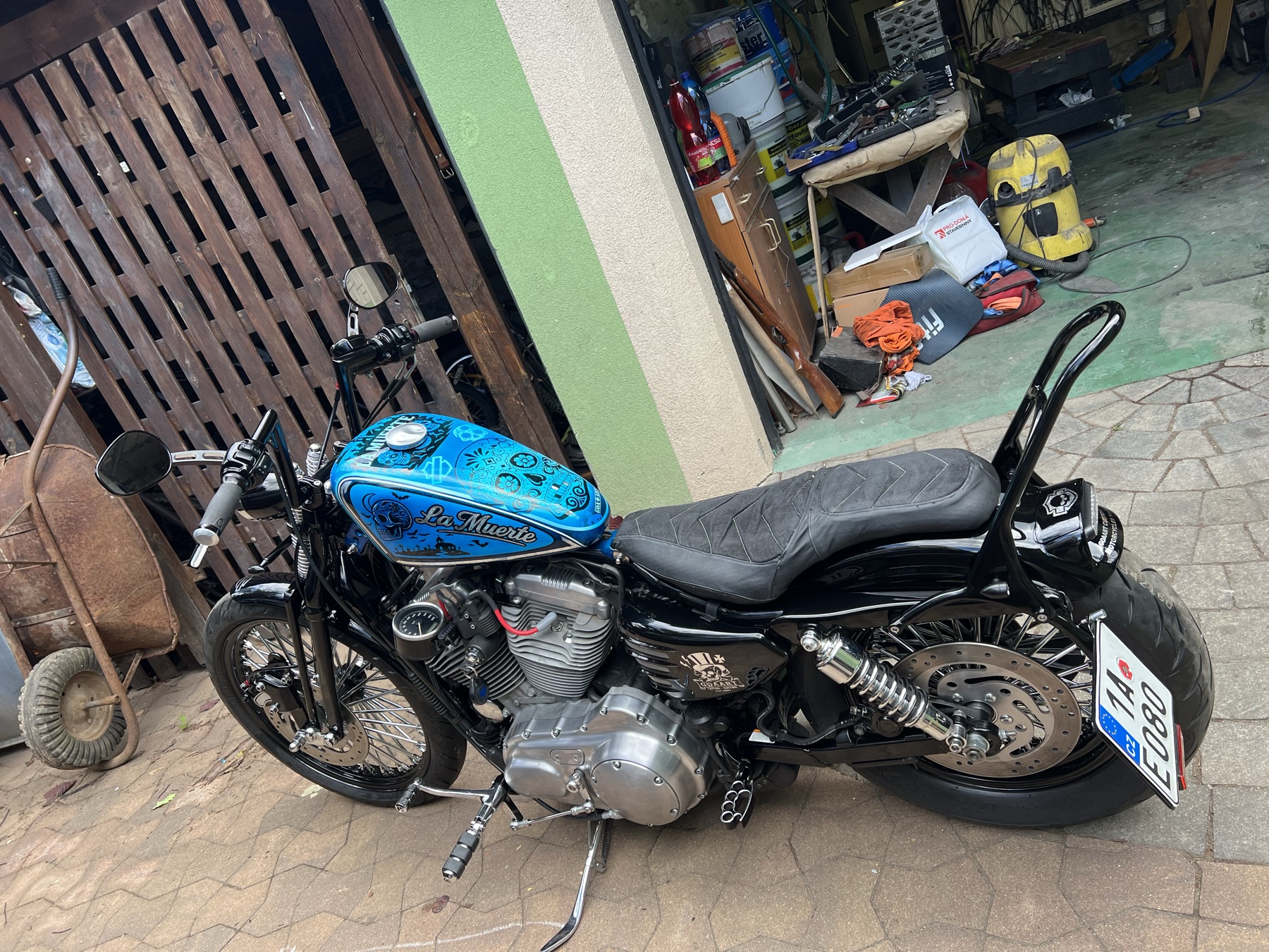 Zakázkový motocykl a řemeslný detail GOAART – realizace 11